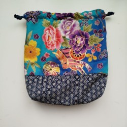 Kinchaku sack Blue