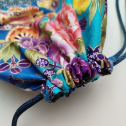 Kinchaku sack Blue