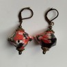 Earrings origami Pyramid Black