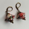 Earrings origami Pyramid Black