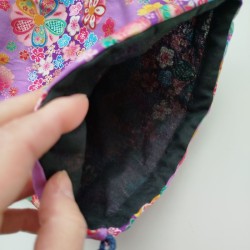 Kinchaku sack Purple