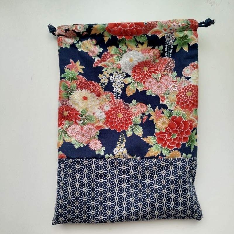 Kinchaku sack flat, navy