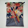 Kinchaku sack flat, navy