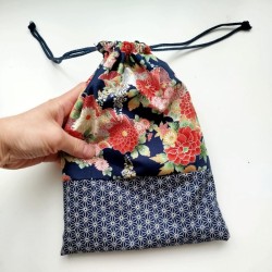 Kinchaku sack flat, navy