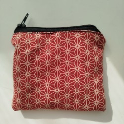 mini Purse- Asanoha bordeux