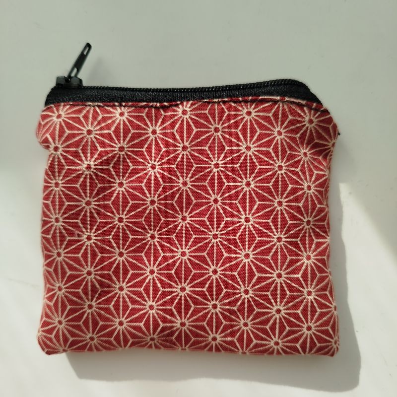 mini Purse- Asanoha bordeux
