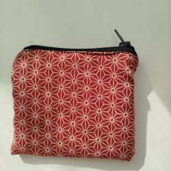 mini Purse- Asanoha bordeux