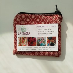 mini Purse- Asanoha bordeux