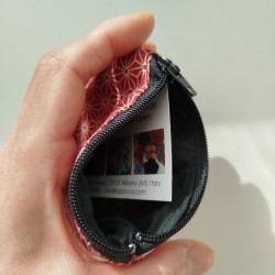 mini Purse- Asanoha bordeux