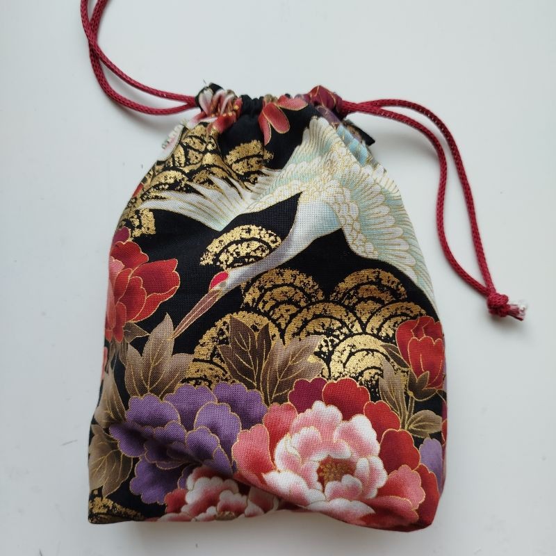 Kinchaku sack Cranes
