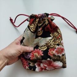 Kinchaku sack Cranes
