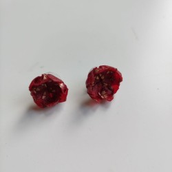 Stud earrings Origami Lotus