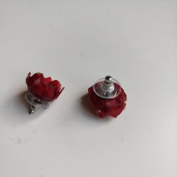 Stud earrings Origami Lotus
