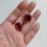 Stud earrings Origami Lotus