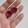 Stud earrings Origami Lotus