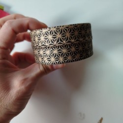 Washi container Tin box -black