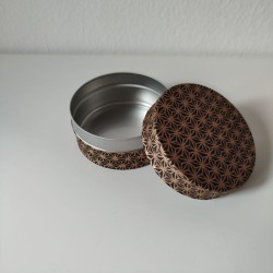 Washi container Tin box -black
