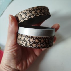 Washi container Tin box -black