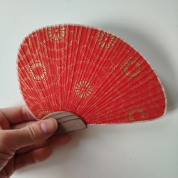 Paperfan Chidori, red