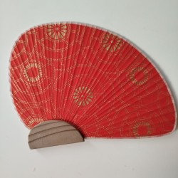 Paperfan Chidori, red