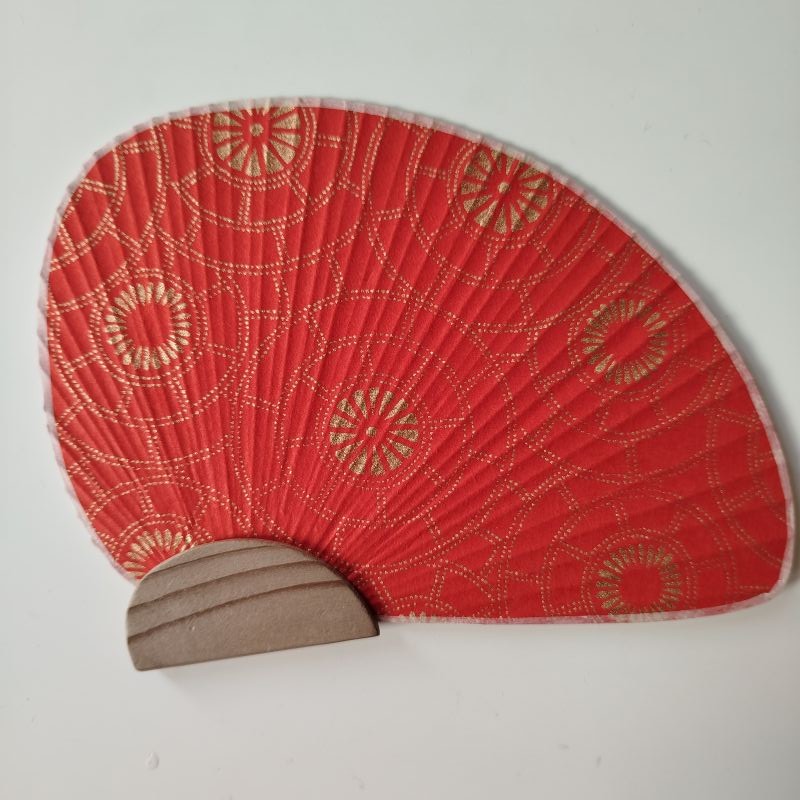 Paperfan Chidori, red