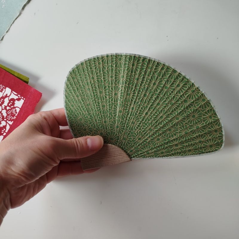 Ventaglietto Chidori uchiwa -verde