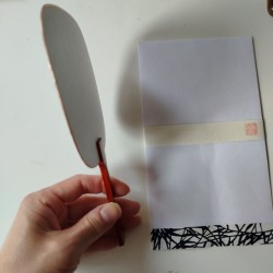Paperfan card Navy
