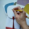 Paperfan card Cherry blossoms