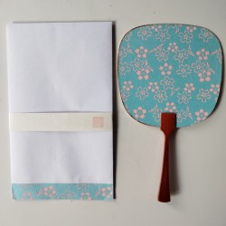 Paperfan card Cherry blossoms