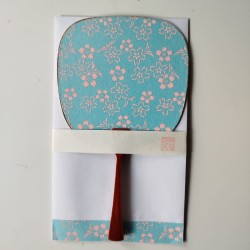 Paperfan card Cherry blossoms