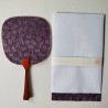 Paperfan card Bamboo purple