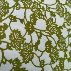 Washi Katazome Edera verde