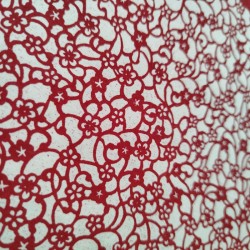 Washi Katazome Pruno rosso