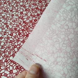 Washi Katazome Pruno rosso