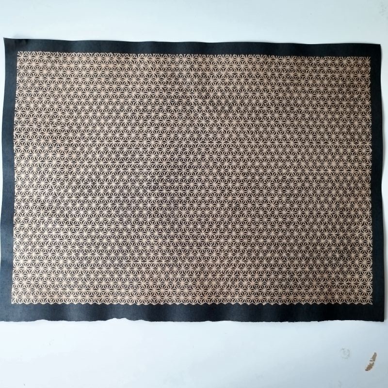 Katazuri Washi Asanoha black
