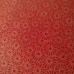 Washi Katazuri Crisantemi rosso