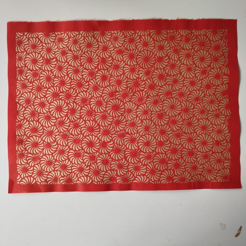 Washi Katazuri Crisantemi tondi rosso