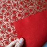 Washi Katazuri Crisantemi tondi rosso