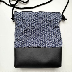 Borsetta tracolla Asanoha blu