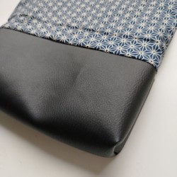 Mini shoulder bag -Asanoha navy