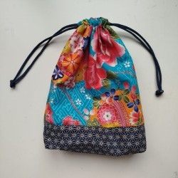 Kinchaku sack waterblue