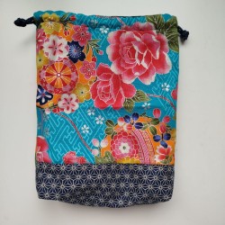 Kinchaku sack waterblue
