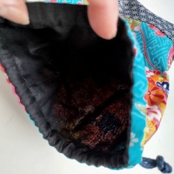 Kinchaku sack waterblue