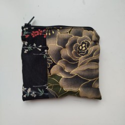 Purse- pouch Black patch