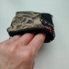 Purse- pouch Black patch