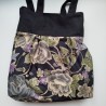 Sholder bag in Japanese cotton-black
