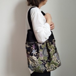 Borsetta stoffa giapponese-nero