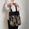 Sholder bag in Japanese cotton-black