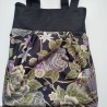Sholder bag in Japanese cotton-black