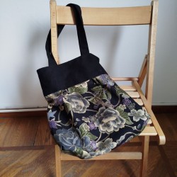 Borsetta stoffa giapponese-nero